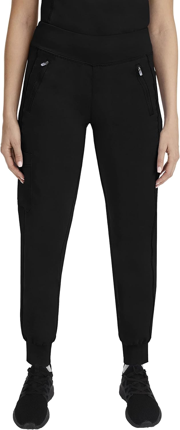 Healing Hands Jogger Scrubs for Women with 6 Pockets in Purple