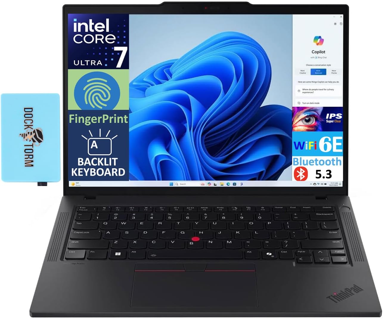 Lenovo ThinkPad T14 Gen 5 AI Business Laptop with 14.0 in Display
