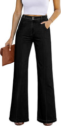 High Waisted Wide Leg Jeans for Women - Casual Everyday Wear