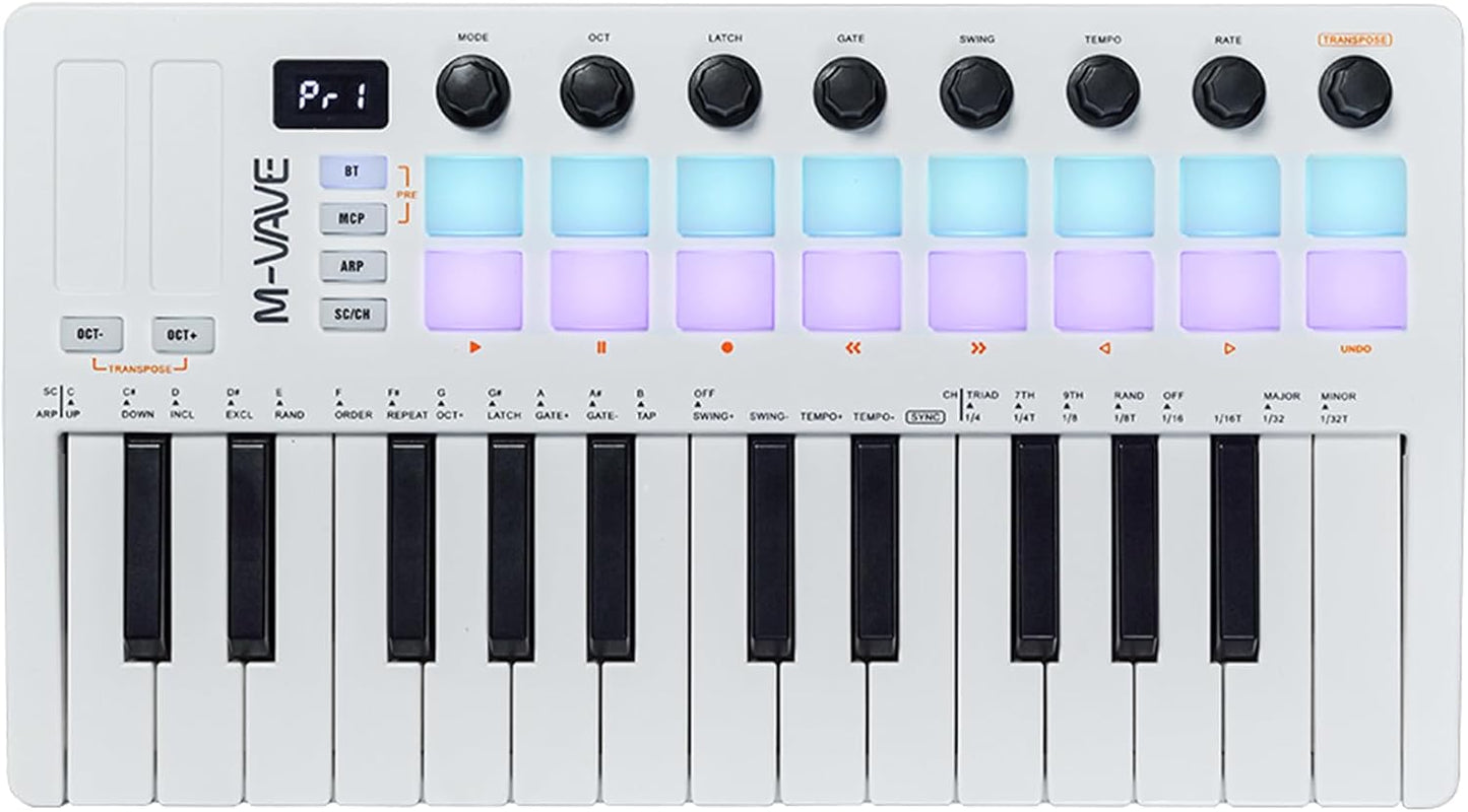 Wireless MIDI Keytar: Pro Beat Maker & Keytar