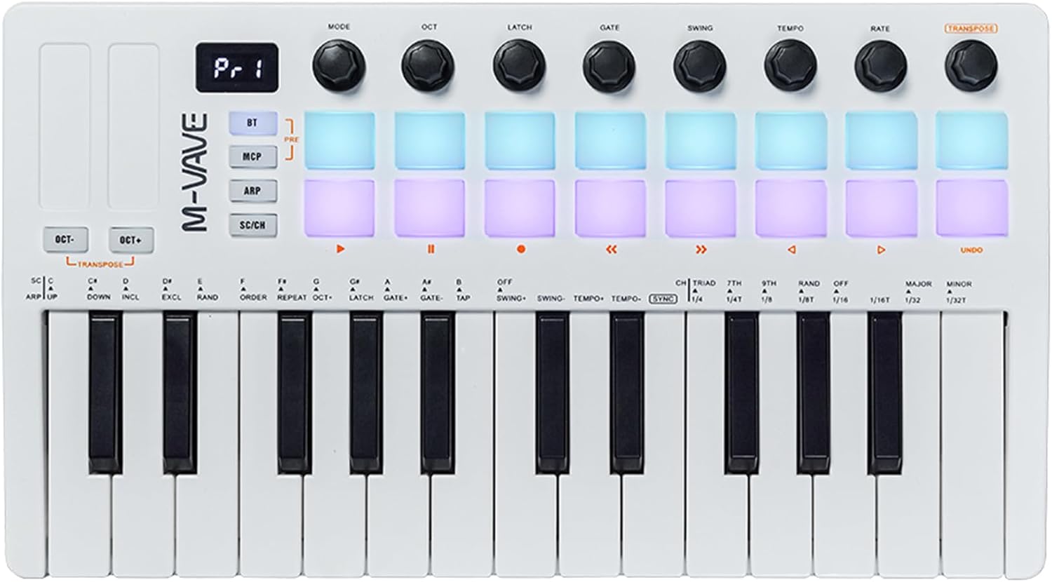 Wireless MIDI Keytar: Pro Beat Maker & Keytar