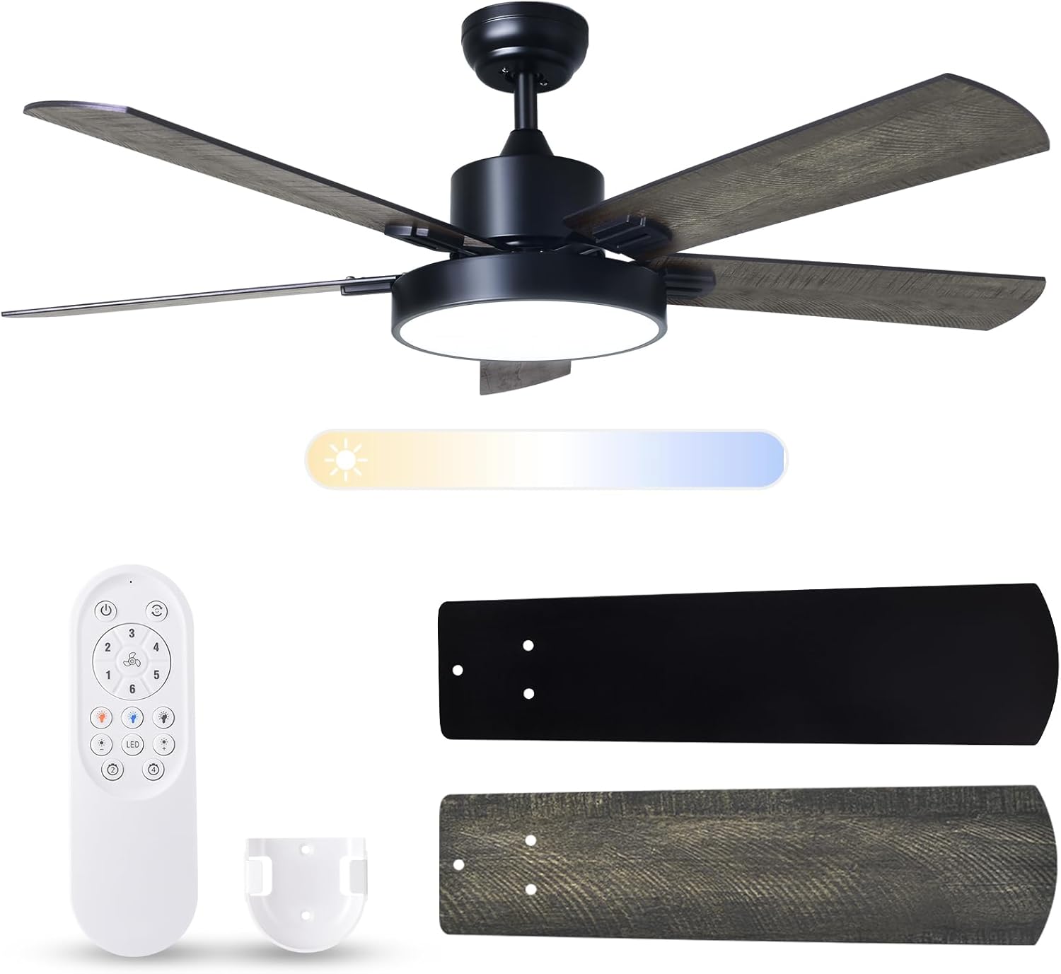 52 Inch Ceiling Fans with Lights for Modern Home Comfort