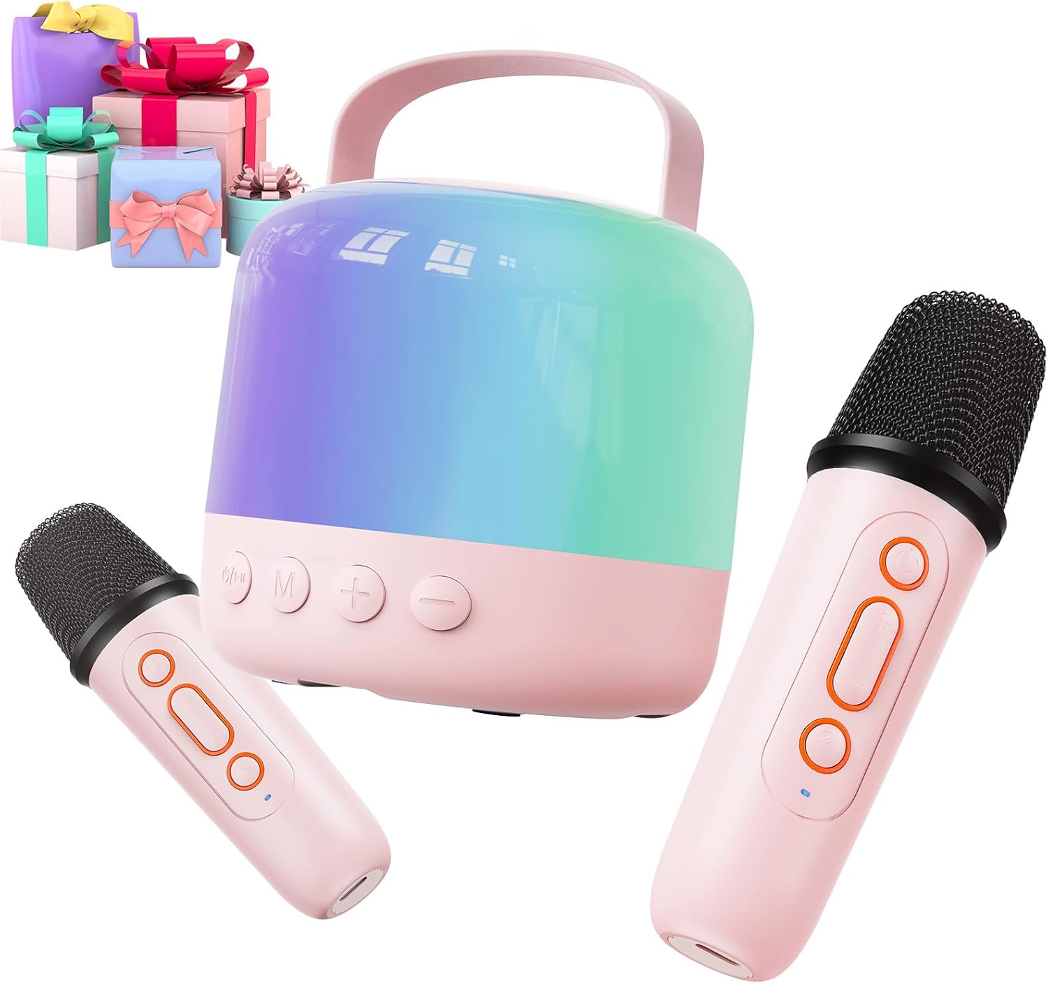 Wireless Dual Mic Mini Karaoke for Kids by Siaca