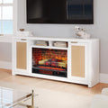 Inlet Cove TV Stand with 26in Electric Fireplace - Coastal Media