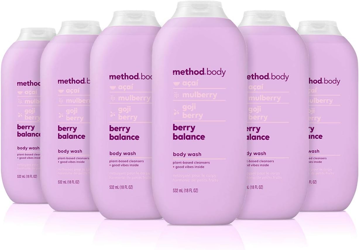Method Body Wash Berry Balance - Paraben Free Gel Soap Pack
