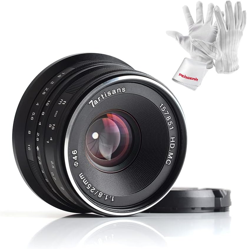 7artisans 25mm F1.8 Manual Focus Prime Lens for MFT Cameras