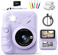 TIATUA Kids Instant Print Camera | HD Screen | 1080P | Purple