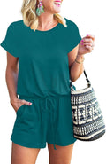 Rompers for Women Summer Casual One Piece Tshirt Short Pants