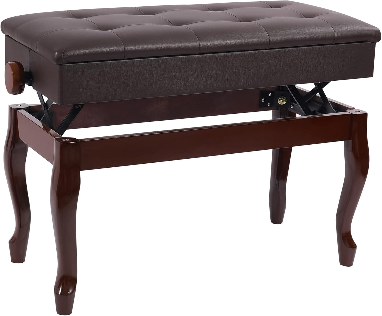 Adjustable Duet Piano Bench with Storage for Comfort and Style