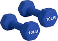 Neoprene Dumbbell Hand Weights 2-10 lb Pairs - Home Gym