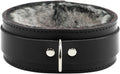 Arcadia Collar Latigo Leather Fur Collar - Handmade Luxury