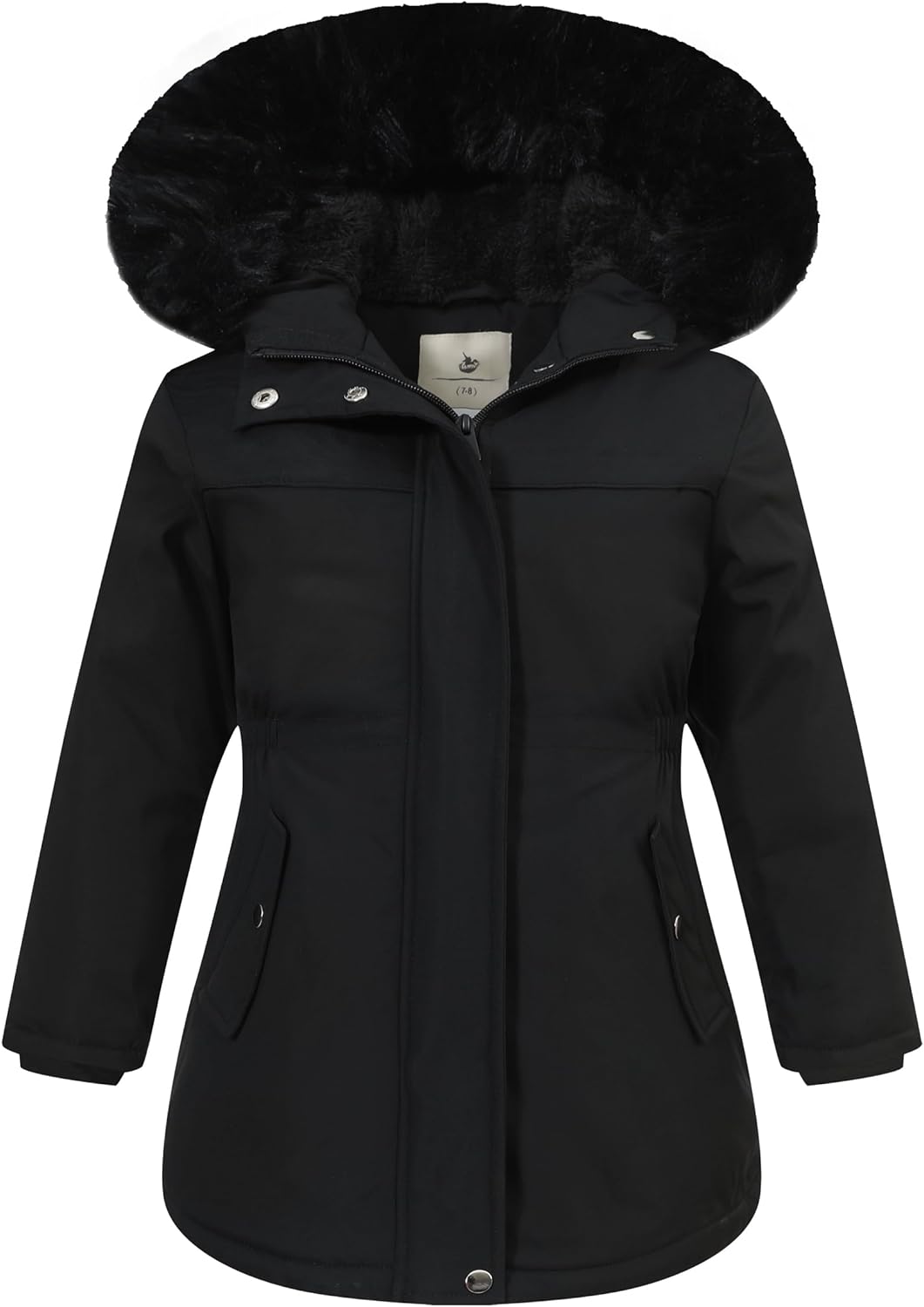 Girls Waterproof Winter Jacket with Fleece Lining for Kids