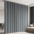 Room Divider Blackout Curtain Track Panel - Light Grey Privacy Screen