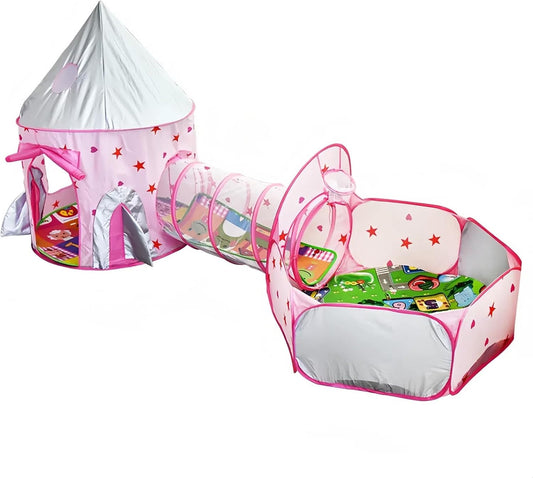 Imaginative Castle Tent & Tunnel Set for Kids