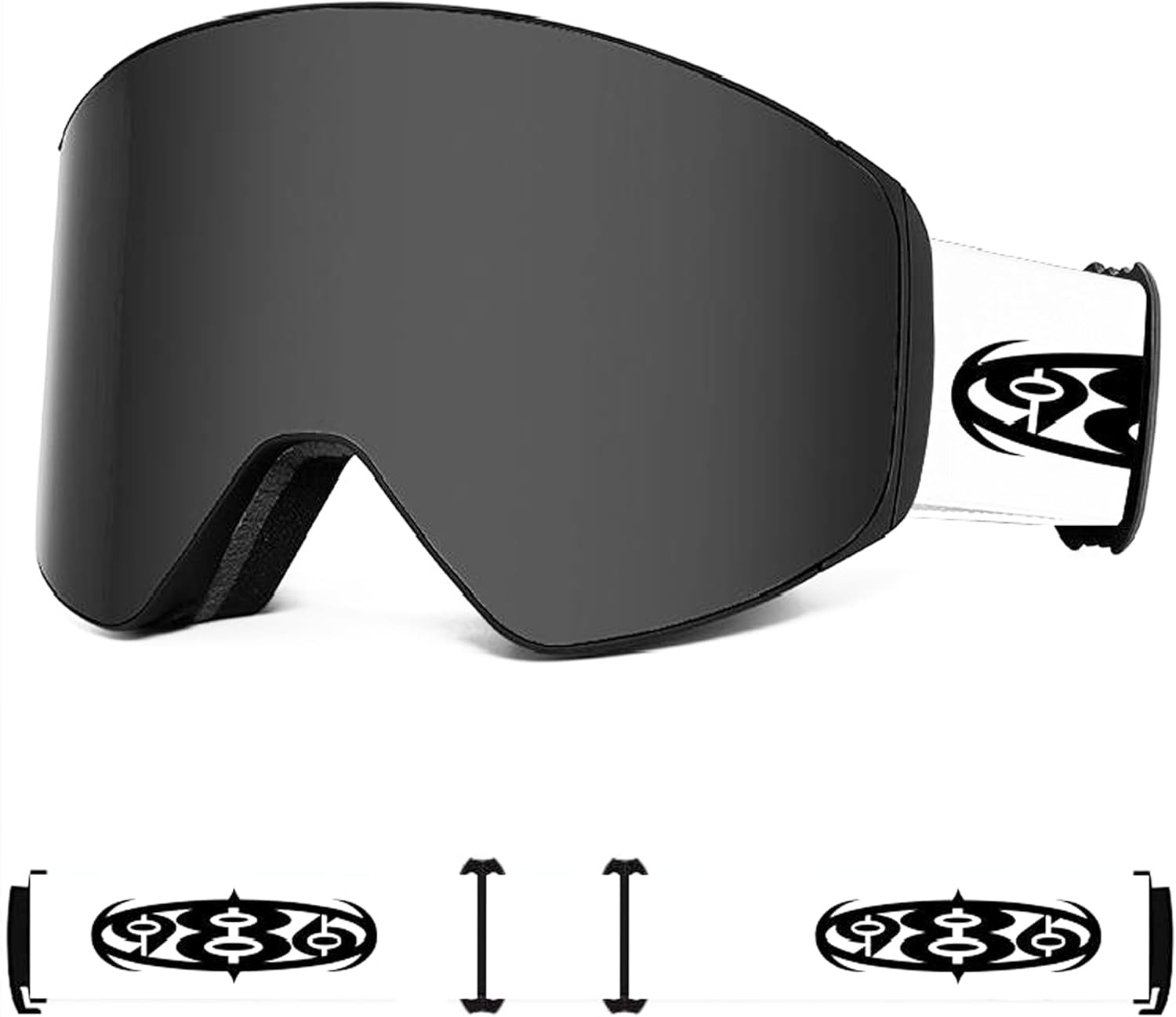 UV Polarized Camo Goggles - Magnetic Lens, Helmet Friendly
