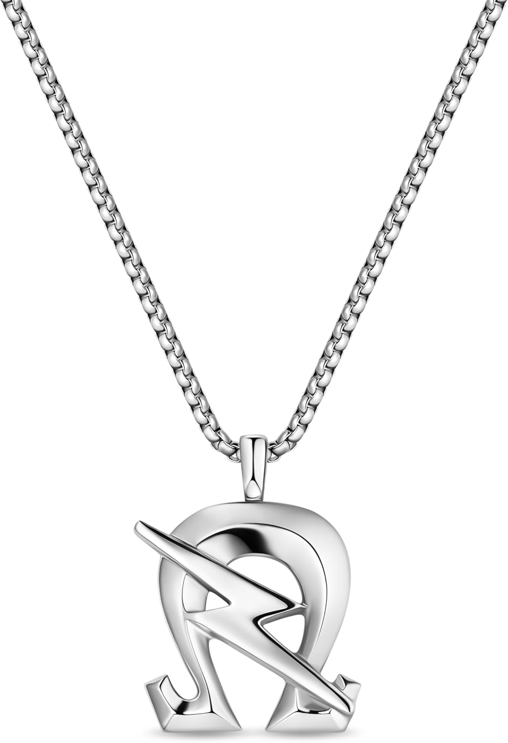 Omega Psi Phi Pendant Necklace with Gold Plating and Design