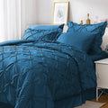 JOLLYVOGUE Elegant 7 Piece King Size Comforter Set for Cozy Bedrooms