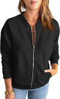 GeGekoko Womens Zip Up Sweatshirt Jacket - Casual Warm Tunic