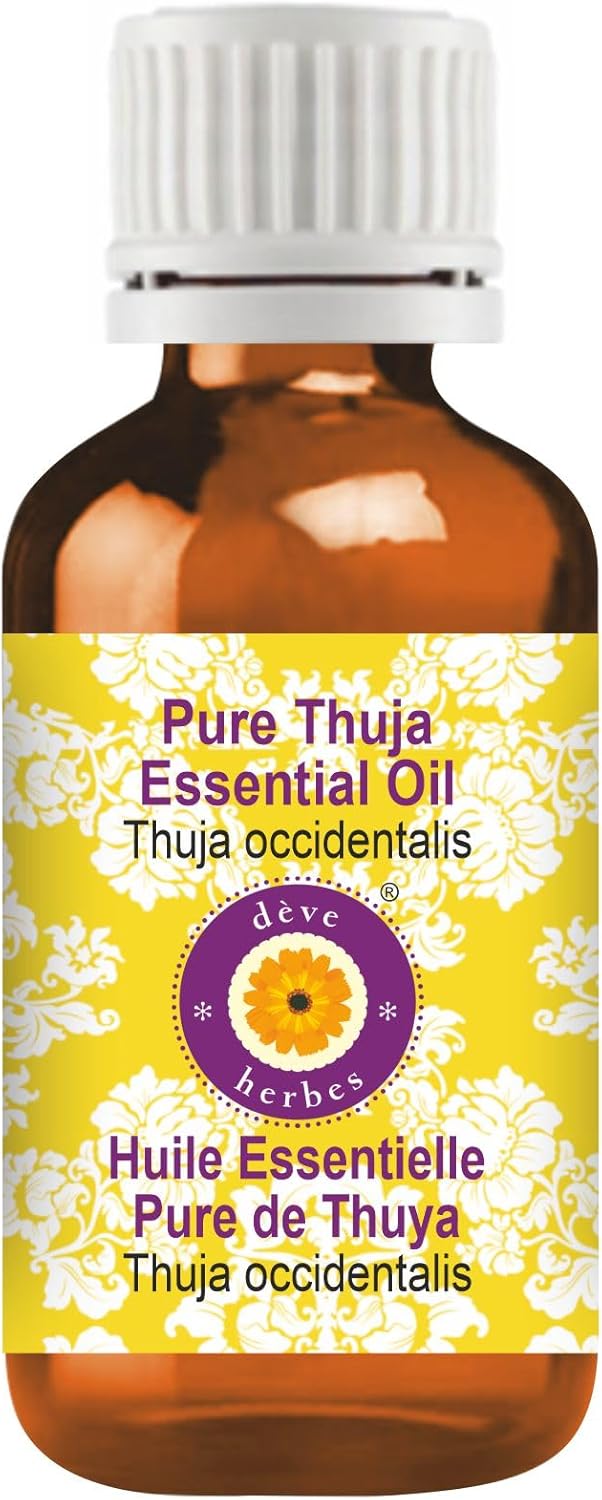 Deve Herbes Pure Thuja Essential Oil for Skin & Hair Care