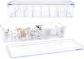 Cable Organizer Box 2 Pack with Wire Ties - Clear Cord Storage