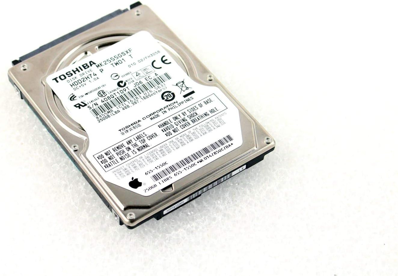 TOSHIBA 250GB 5400 RPM Hard Drive for Reliable Storage