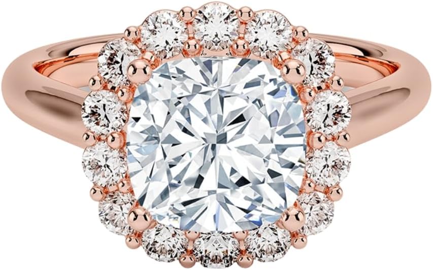 1-3 CT Moissanite Engagement Ring in Solid Gold or Silver