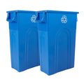 Highboy Recycling Container 23 Gallon Slim Profile - Space Saving