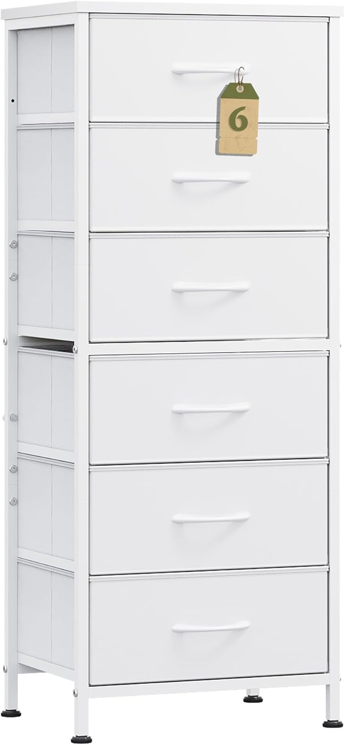 WLIVE White Tall Dresser: Stylish Storage Solution for Any Room