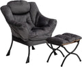 Ultimate Comfort Lazy Chair with Foldable Ottoman by HollyHOME
