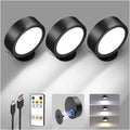 EZVALO LED Wall Mounted Lights 3-Pack - Rechargeable 5500mAh Sconces