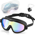 YLYUELANG Swim Goggles for Adult - 180 Wide View, Anti-Fog UV