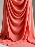 Chiffon Fabric 60in Wide, 20 Yards Coral - Sheer Draping Material