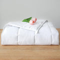 Weighted Blanket 12lbs Twin Size White 48in x72in - Cozy Even Weight