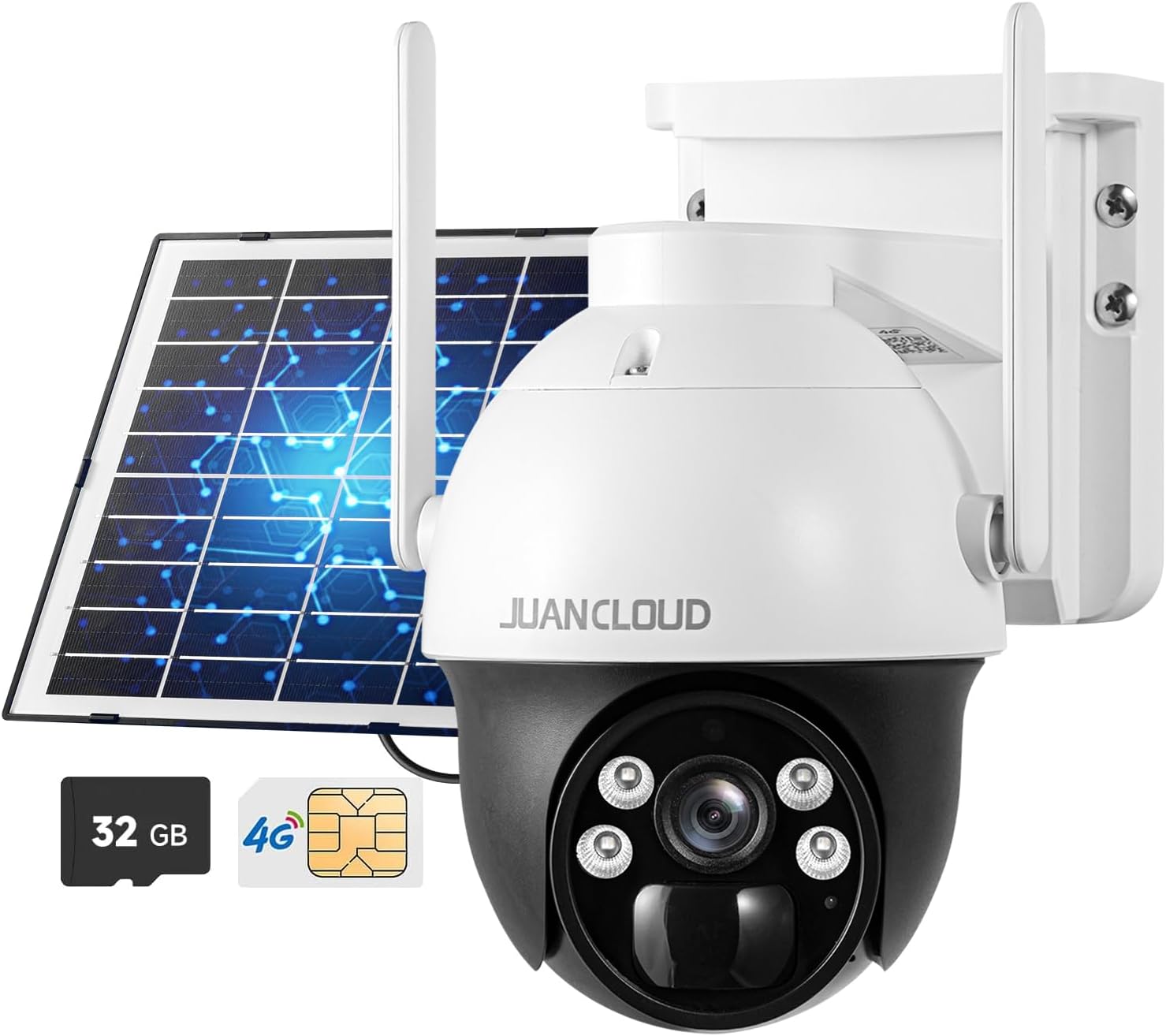 Solar Camera Outdoor Wireless with 360 Panoramic View and Audio