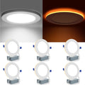 6 in 5CCT LED Recessed Lighting with Night Light - Ultra-Thin Dimmable