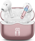Wireless Earbuds 2025 Bluetooth 5.4 Headphones - Long Playtime Rose