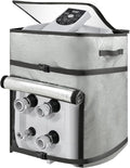 Hot Tub Spa Heater Pump Cover with Clear Window - Insulated Protection