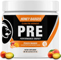 Honey Badger Pre Workout Powder Keto Vegan Preworkout - Natural Energy