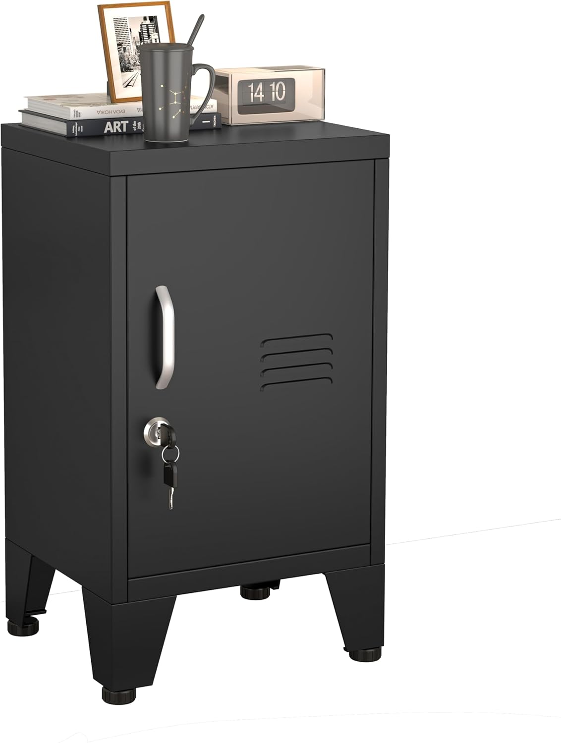 24.5in Metal Locker Storage Cabinet with Lock for Home & Office