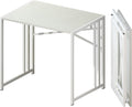 Small Folding Desk 32 inch - No Assembly Required Compact Workstation