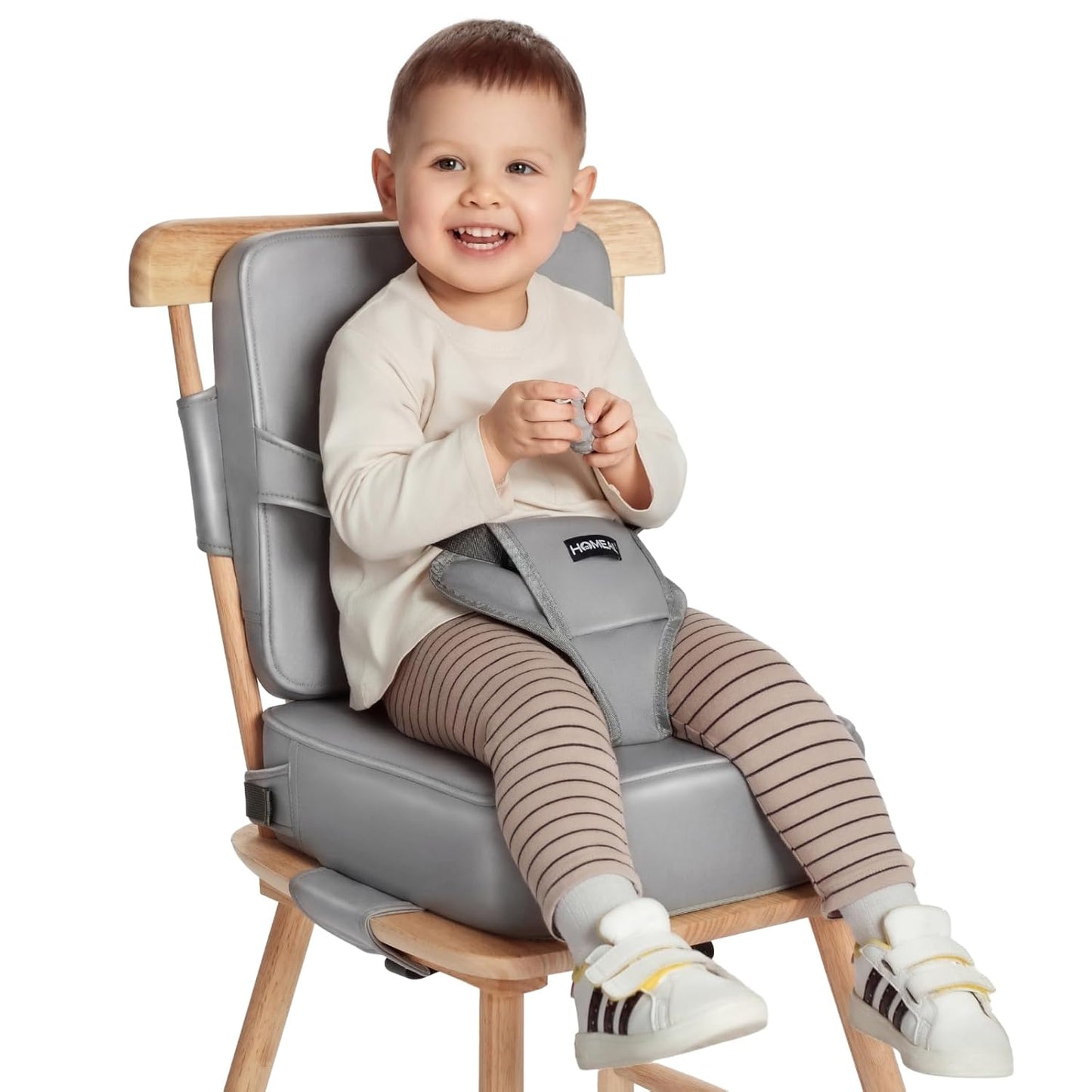 HOMEAL Toddler Booster Seat for Dining Table with Backrest