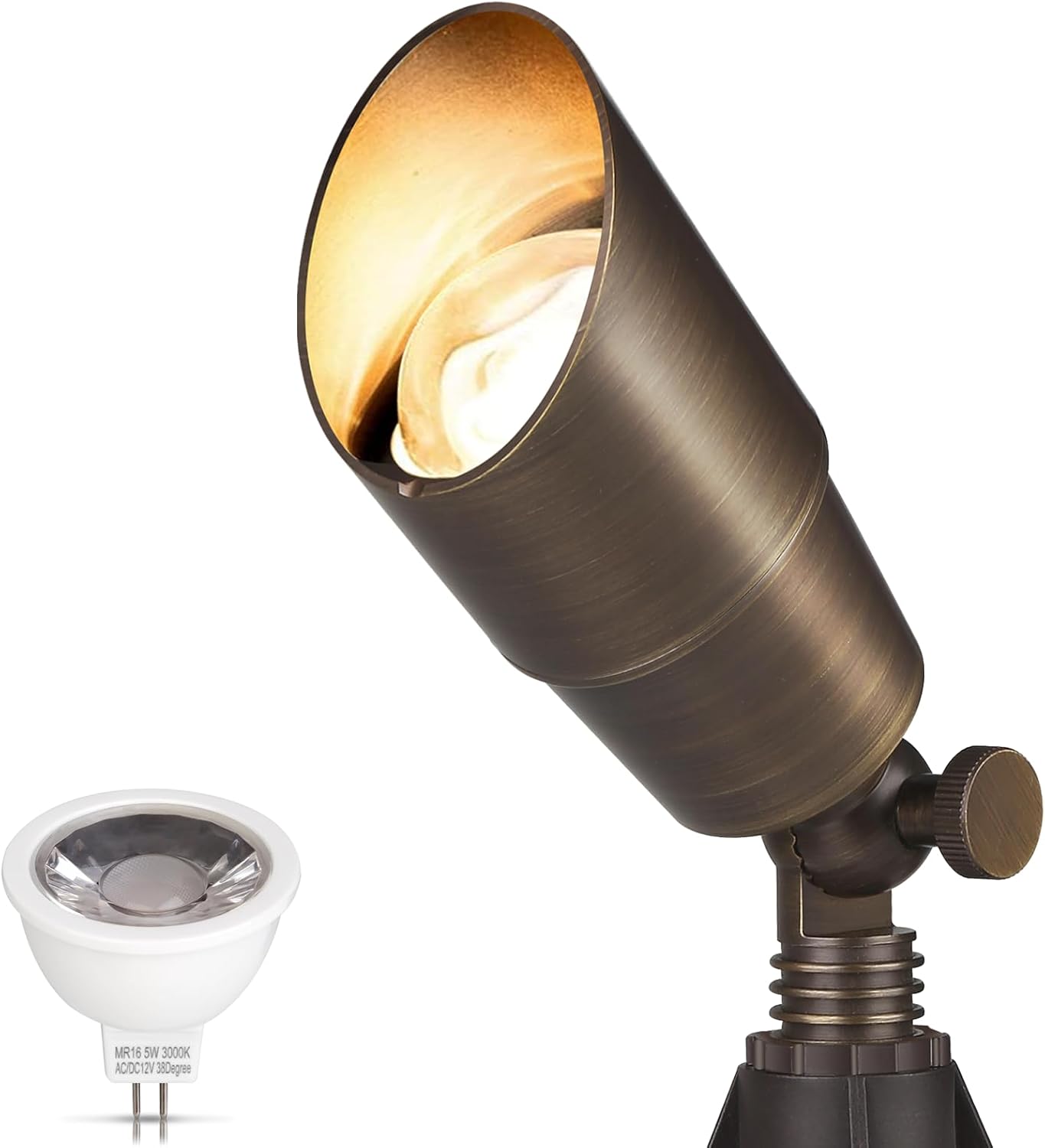 Gardencoin Solid Brass Outdoor Landscape Spotlight for Uplighting