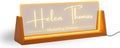 LED Light Desk Name Plate - Custom Acrylic LED Nameplate for Office