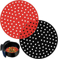 Reusable Silicone Air Fryer Liner Set - Non-Stick Dual Pack