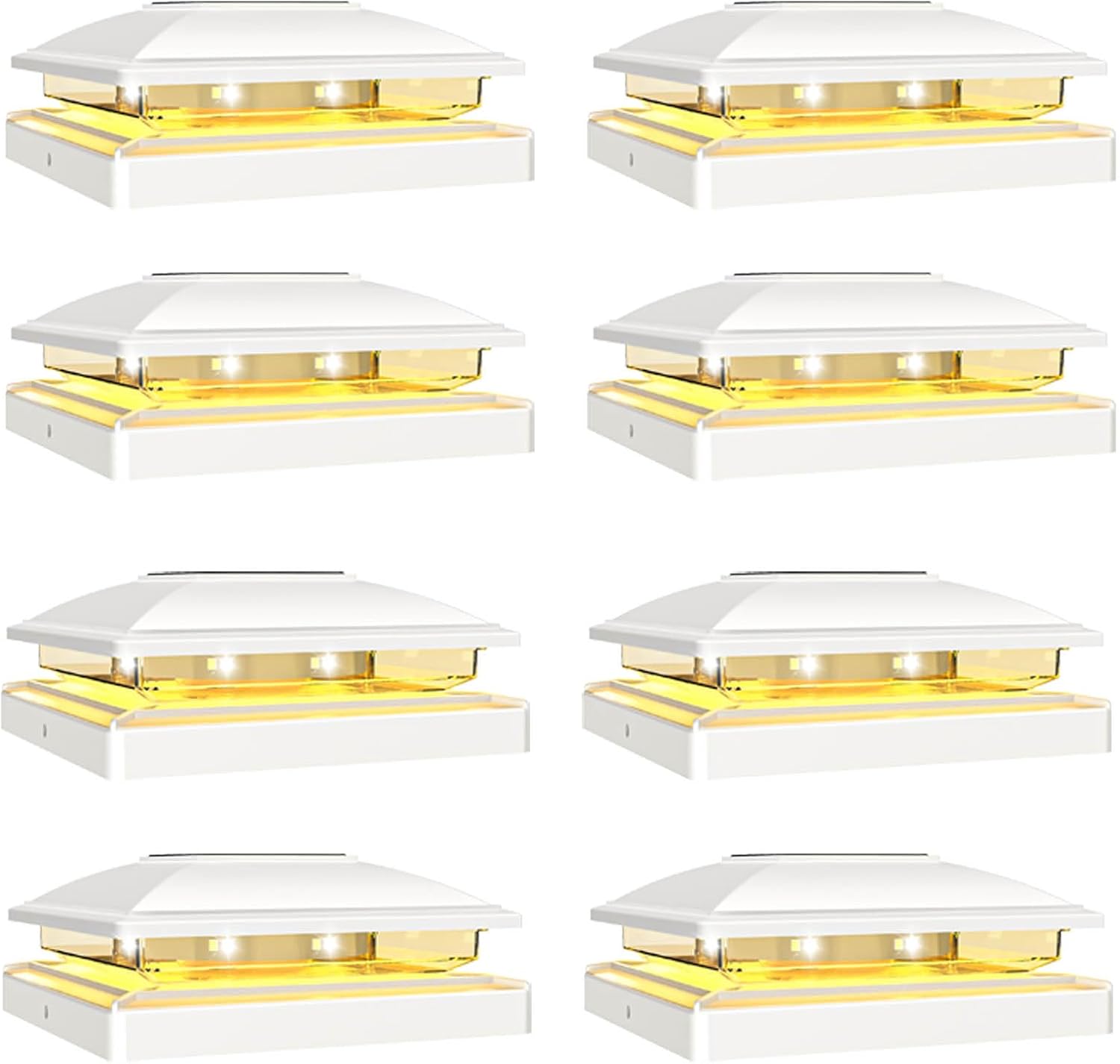VOLISUN Solar Post Cap Light Outdoor for 4x4/5x5/6x6 Posts
