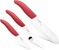 Kyocera 3-Piece Ceramic Knife Set - Lightweight Everyday Cutlery