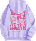 Pink Palm Puff Oversized Hoodie by AMIMOJY