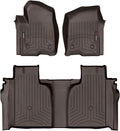WeatherTech Custom Fit FloorLiners for Silverado & Sierra - Cocoa