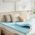 SINWEEK 3 Inch Mattress Topper 5-Zone Memory Foam - Pressure Relief