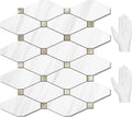 Peel and Stick Dolomite Mosaic Tile - White Marble Look Backsplash